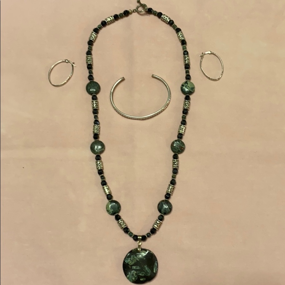 Women’s jadeite & Silver jewelry Mix